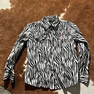 Girls cruel girl snap shirt medium